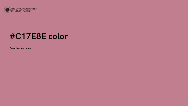 #C17E8E color image