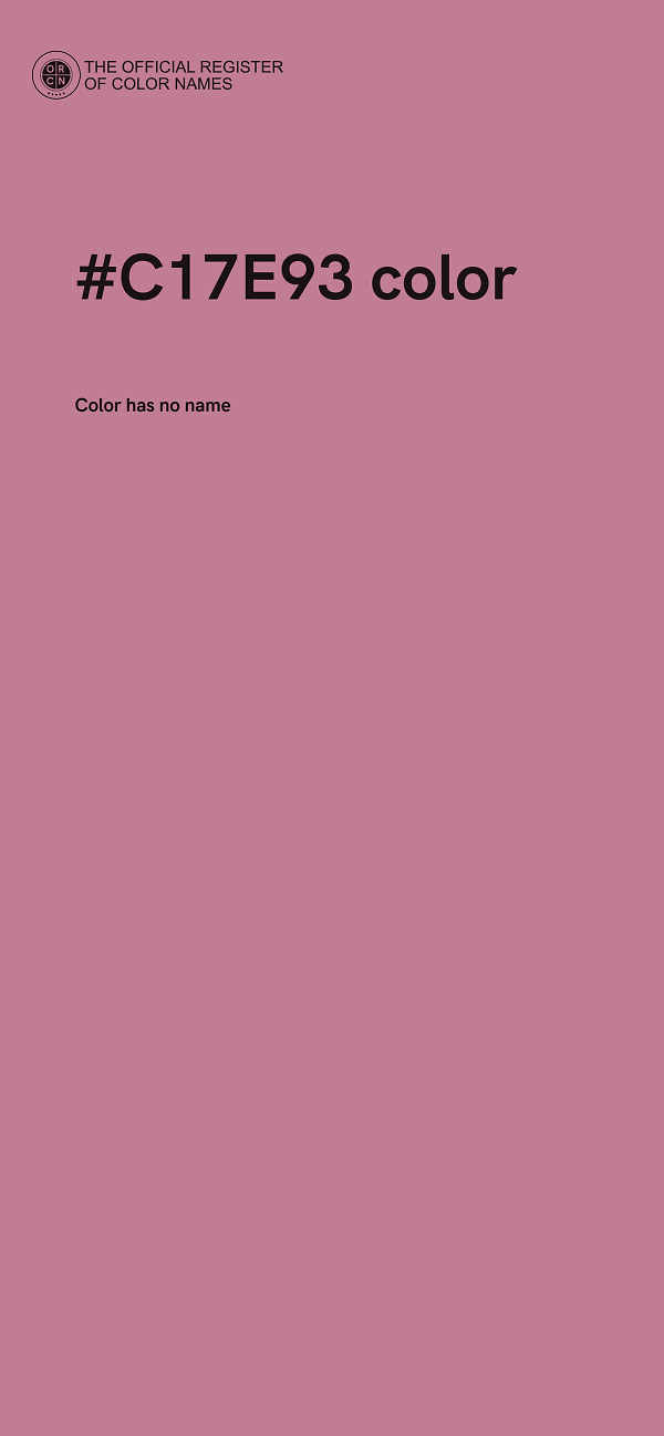 #C17E93 color image