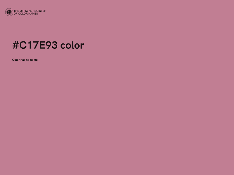 #C17E93 color image