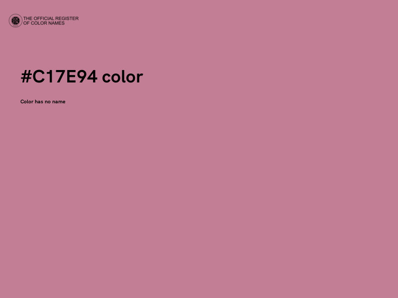 #C17E94 color image