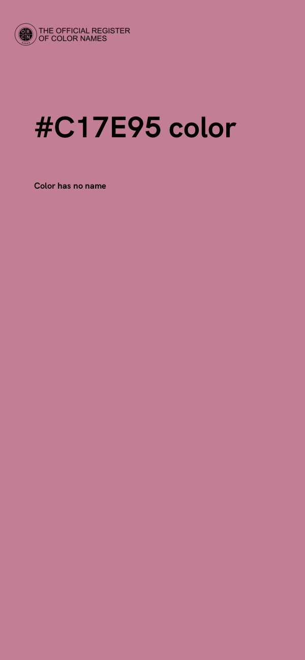 #C17E95 color image