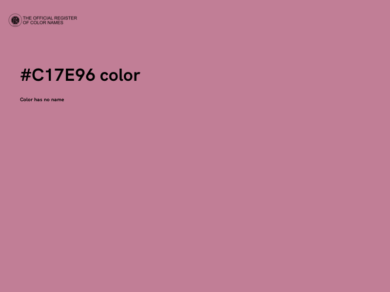 #C17E96 color image