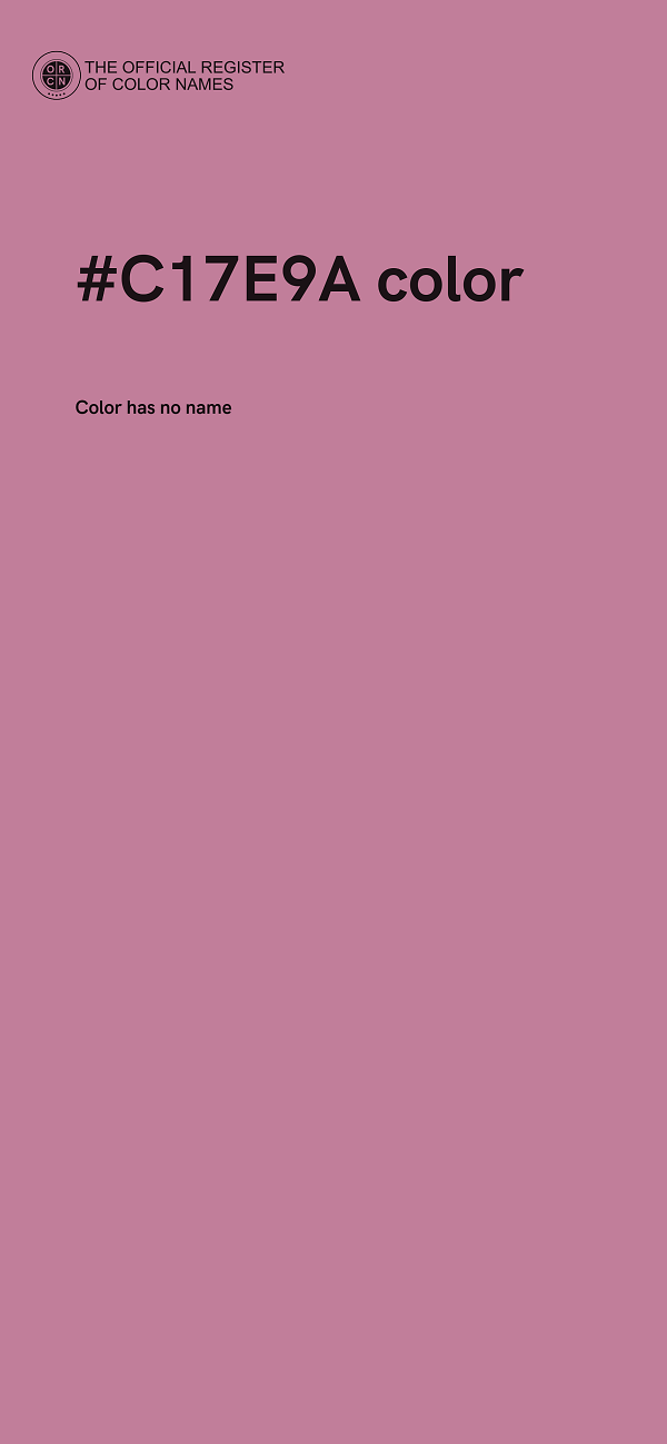#C17E9A color image