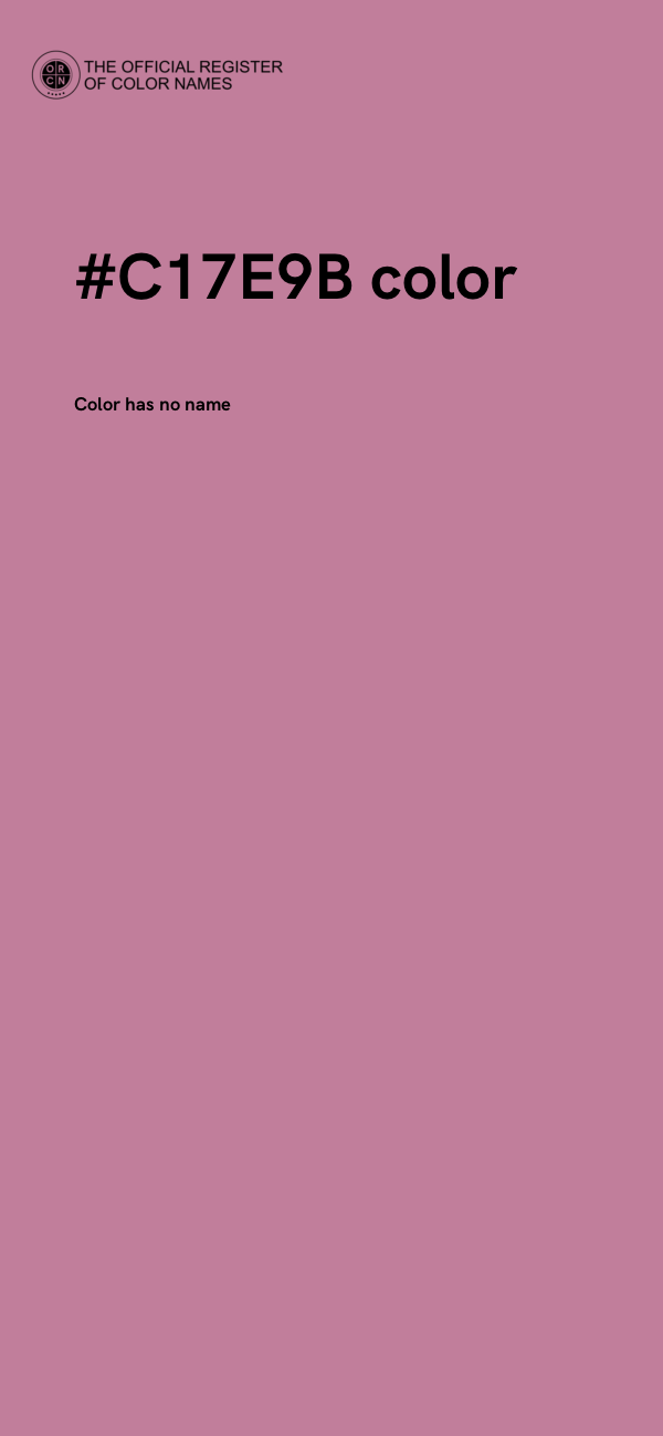 #C17E9B color image