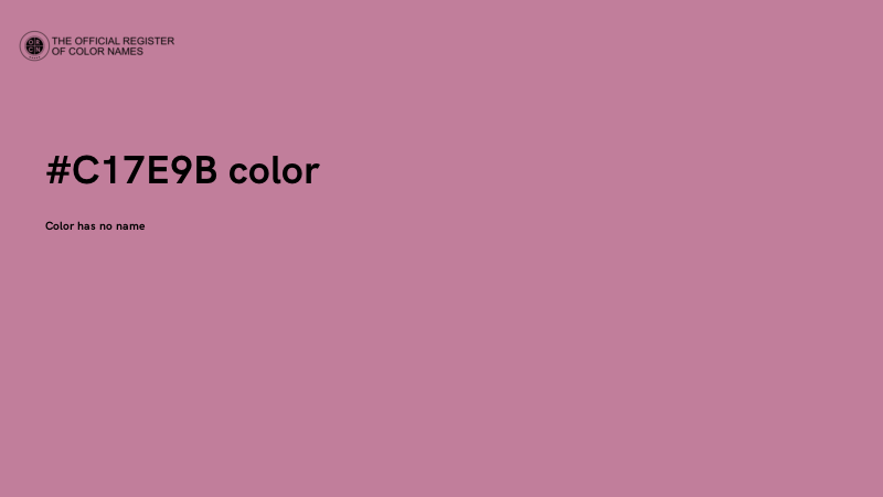 #C17E9B color image