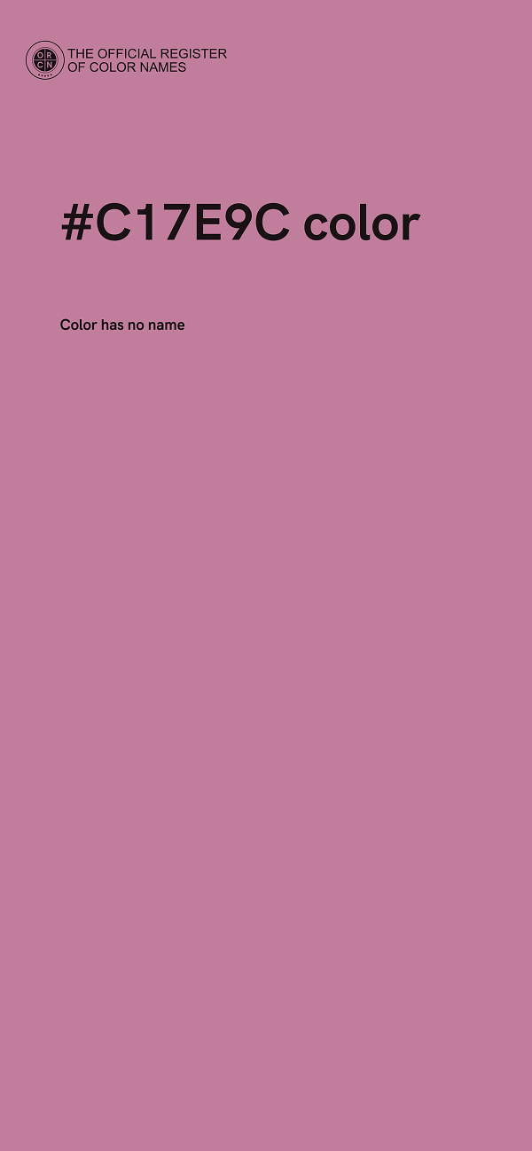 #C17E9C color image