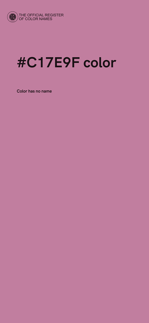 #C17E9F color image