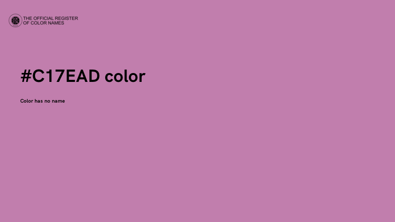 #C17EAD color image