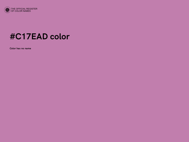#C17EAD color image