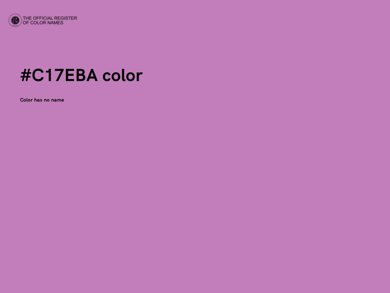 #C17EBA color image
