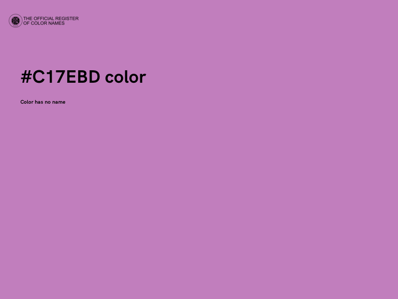 #C17EBD color image