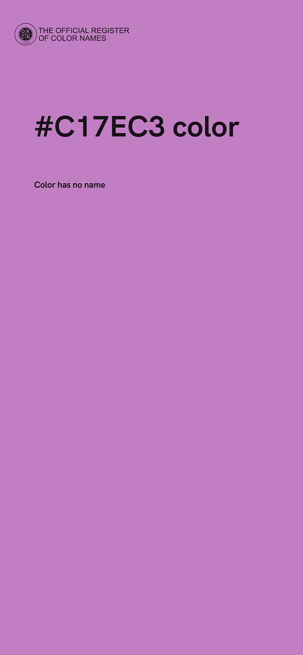 #C17EC3 color image