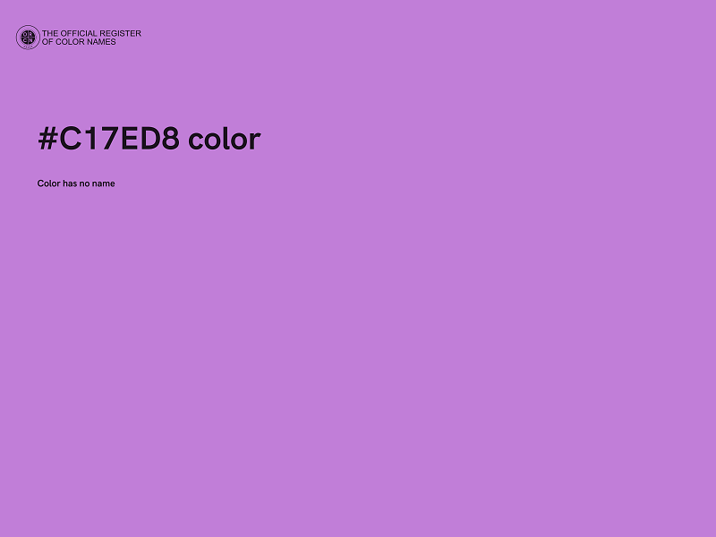 #C17ED8 color image