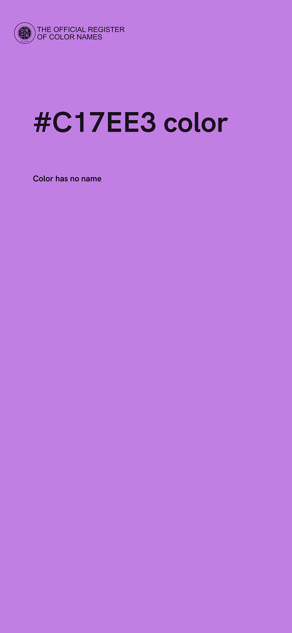 #C17EE3 color image