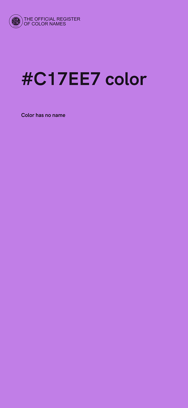 #C17EE7 color image