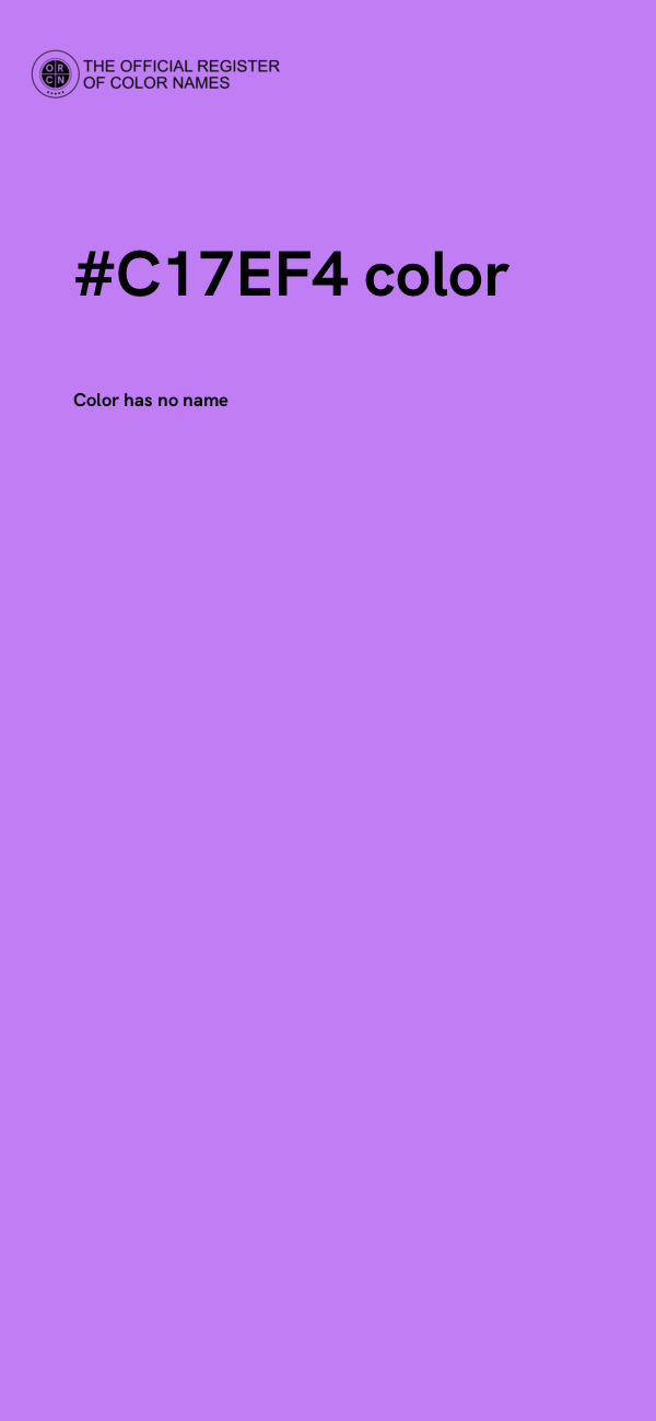 #C17EF4 color image