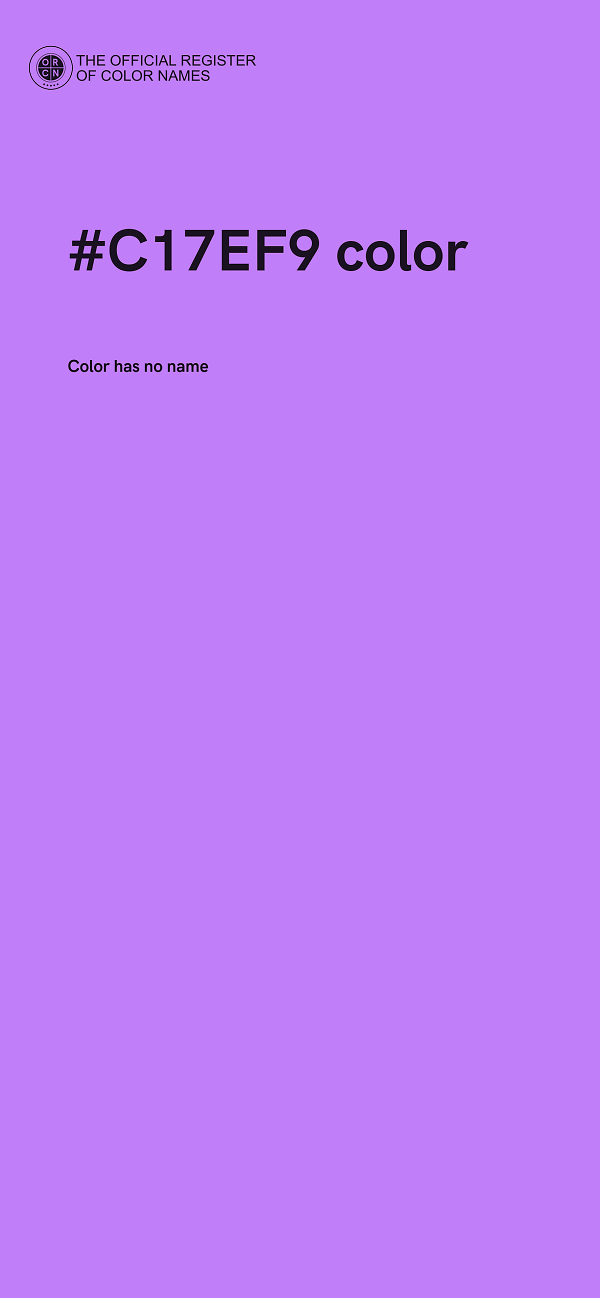 #C17EF9 color image