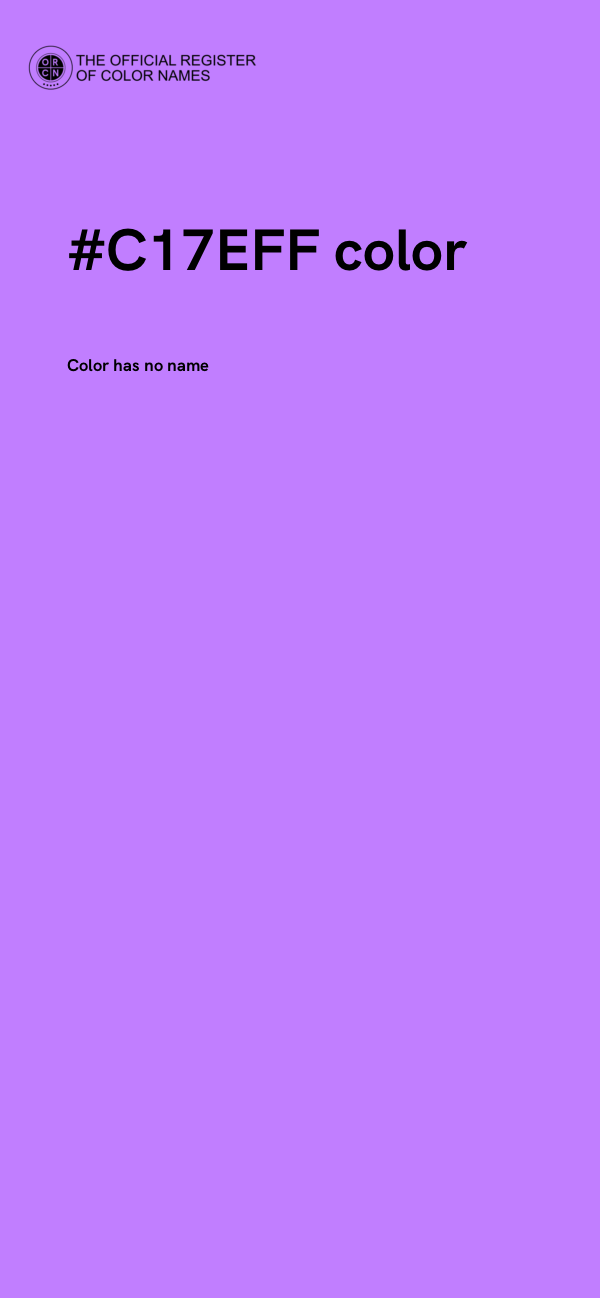 #C17EFF color image