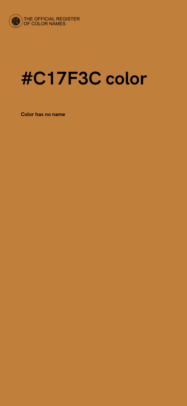 #C17F3C color image