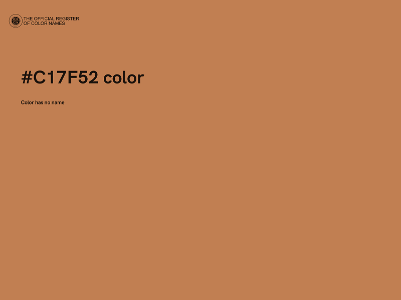#C17F52 color image