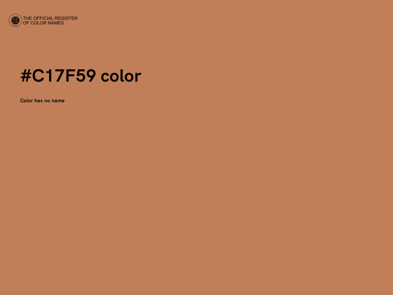 #C17F59 color image