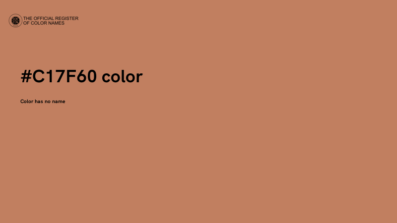 #C17F60 color image