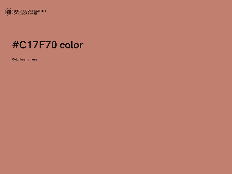 #C17F70 color image