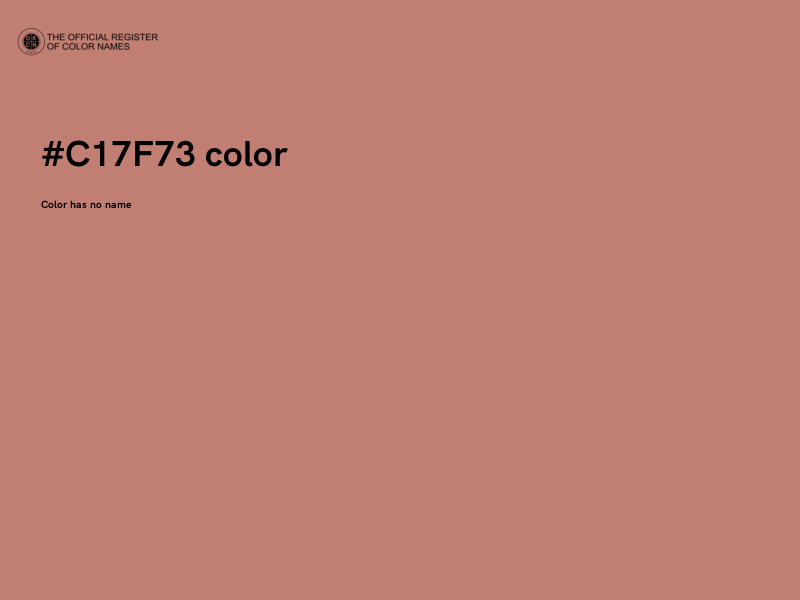#C17F73 color image