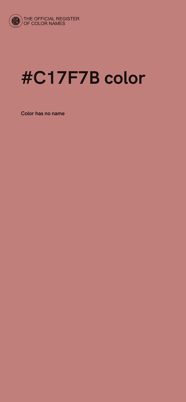 #C17F7B color image