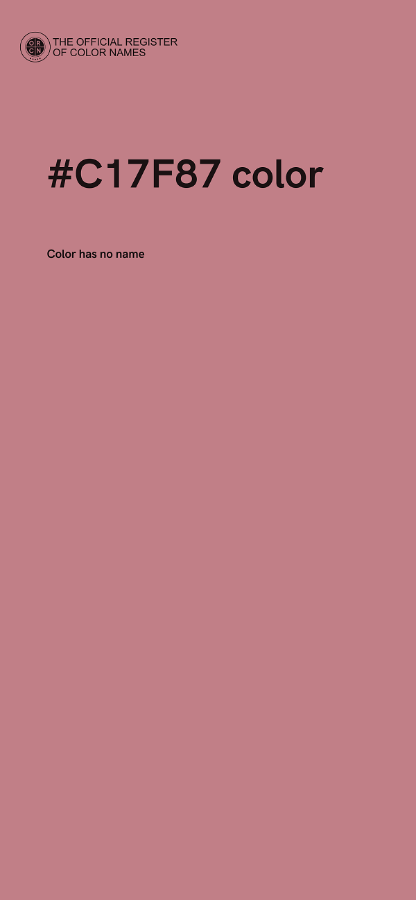 #C17F87 color image