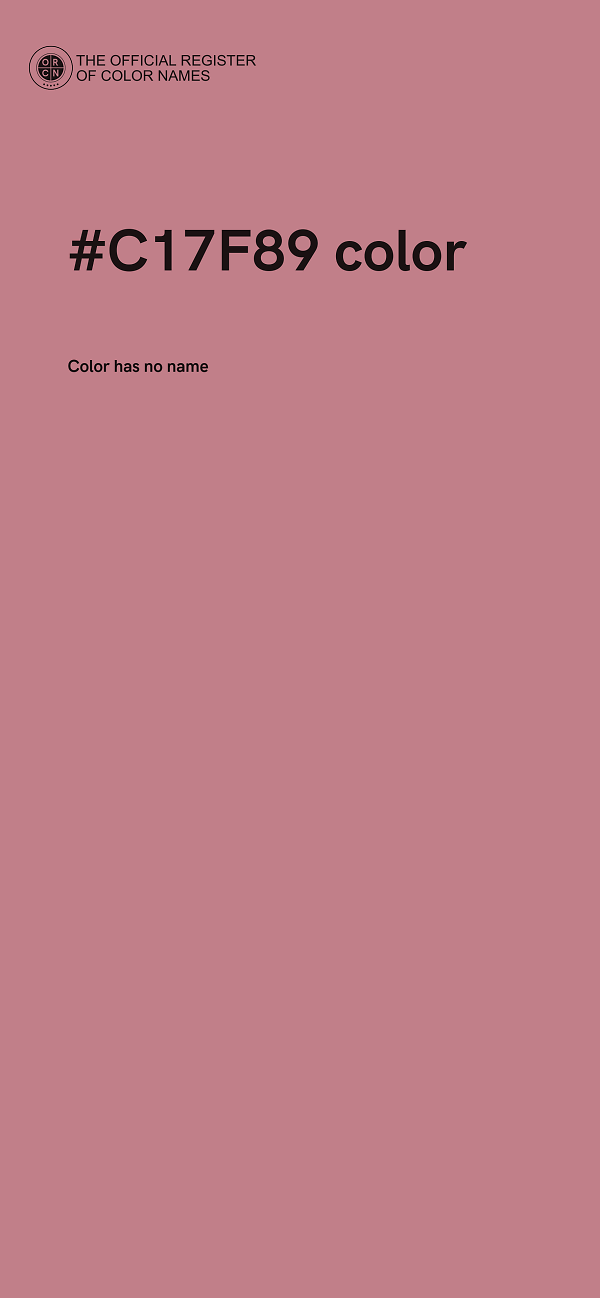 #C17F89 color image