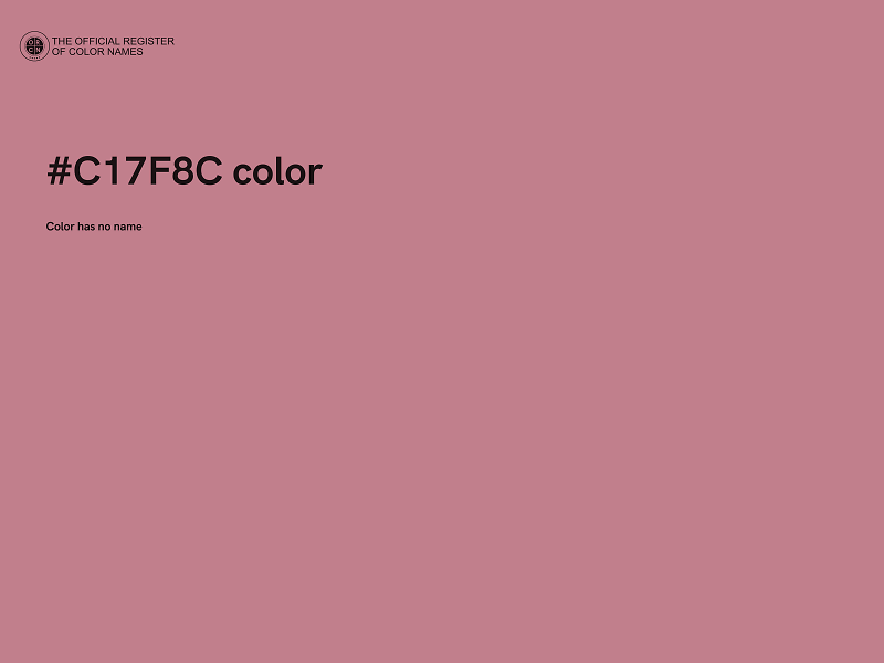 #C17F8C color image