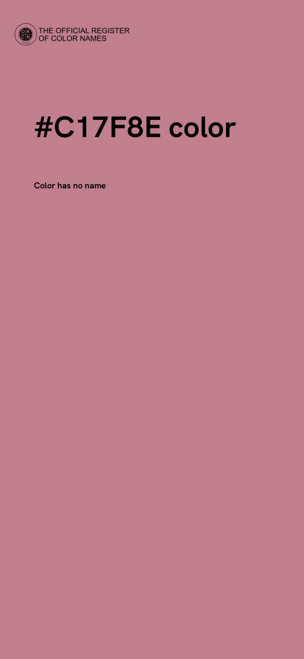 #C17F8E color image