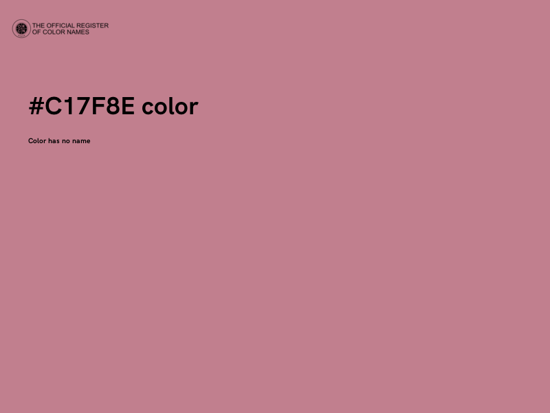 #C17F8E color image