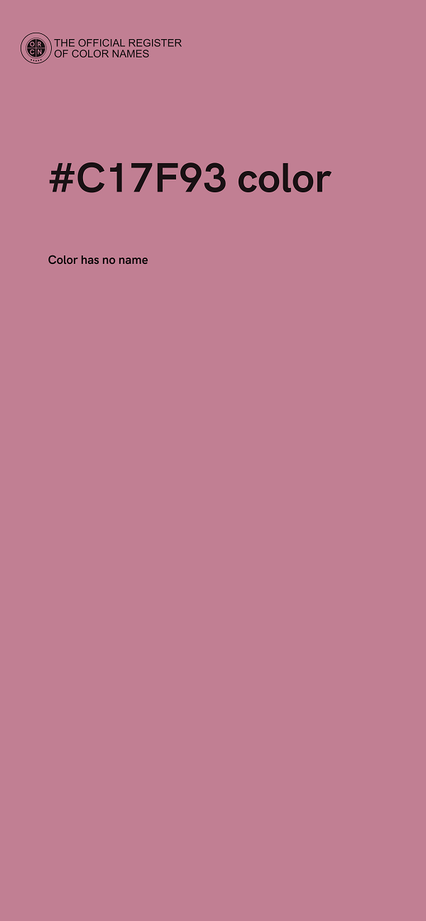 #C17F93 color image