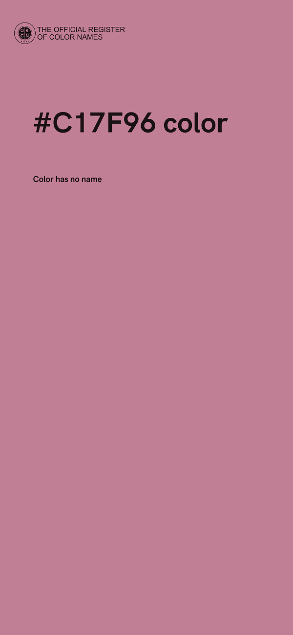#C17F96 color image