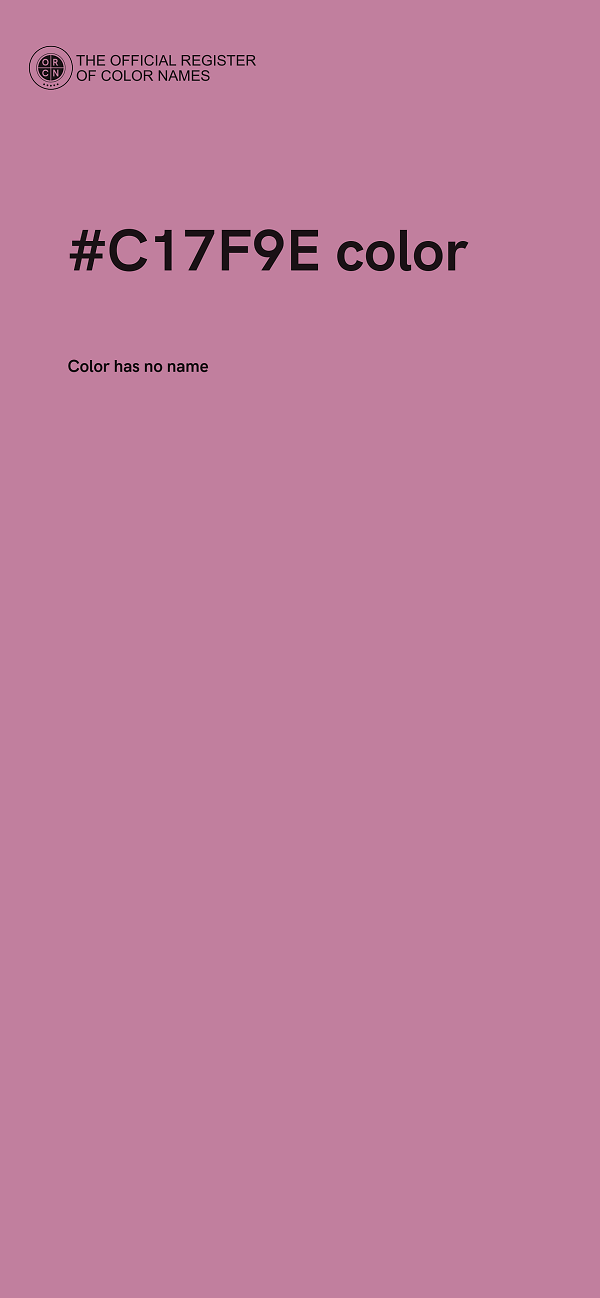 #C17F9E color image