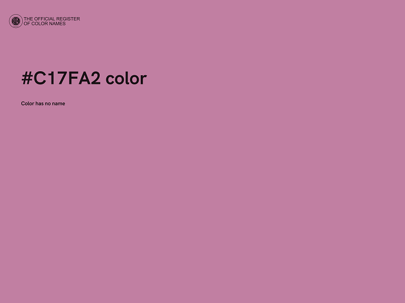 #C17FA2 color image