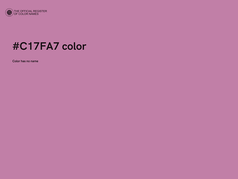 #C17FA7 color image