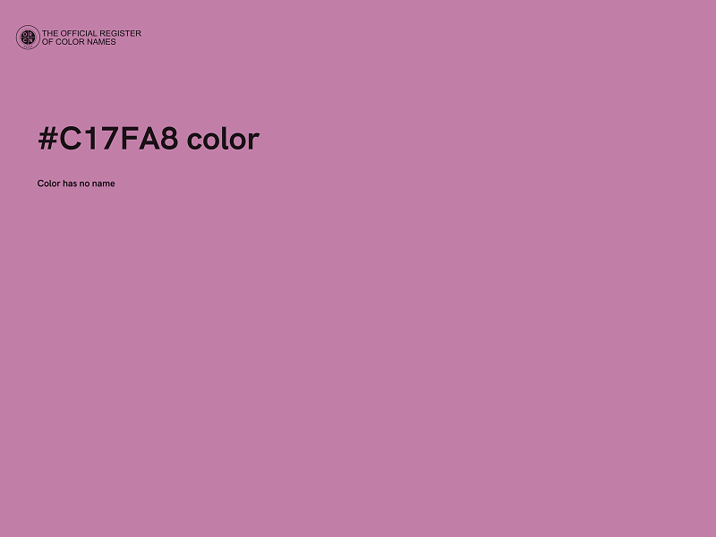 #C17FA8 color image