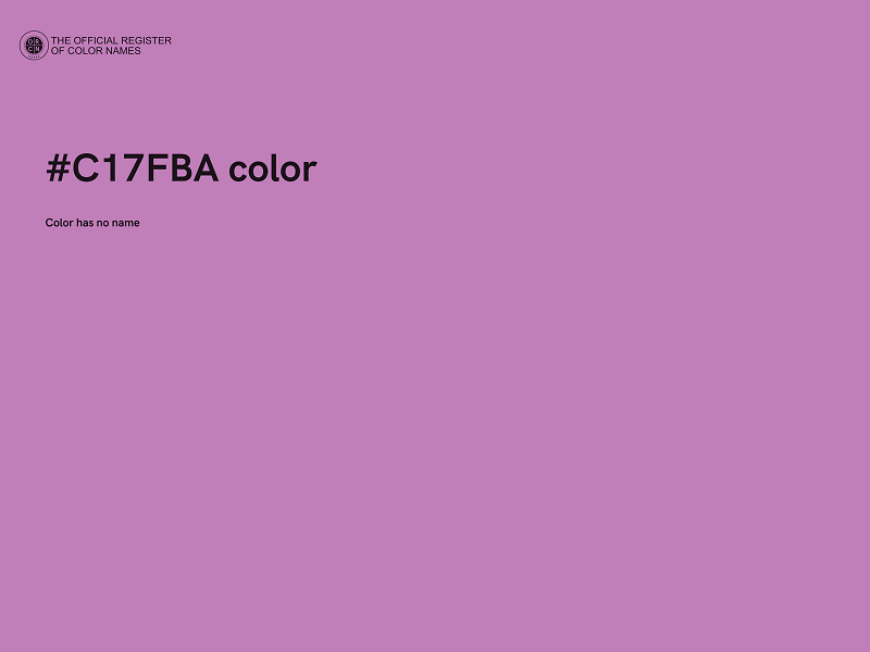 #C17FBA color image