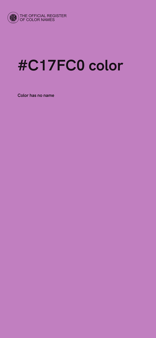 #C17FC0 color image