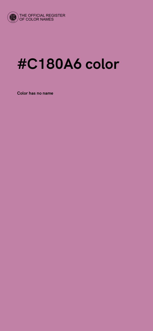 #C180A6 color image