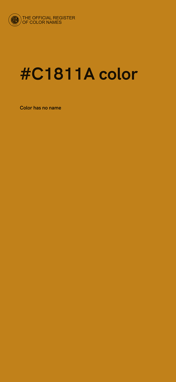 #C1811A color image