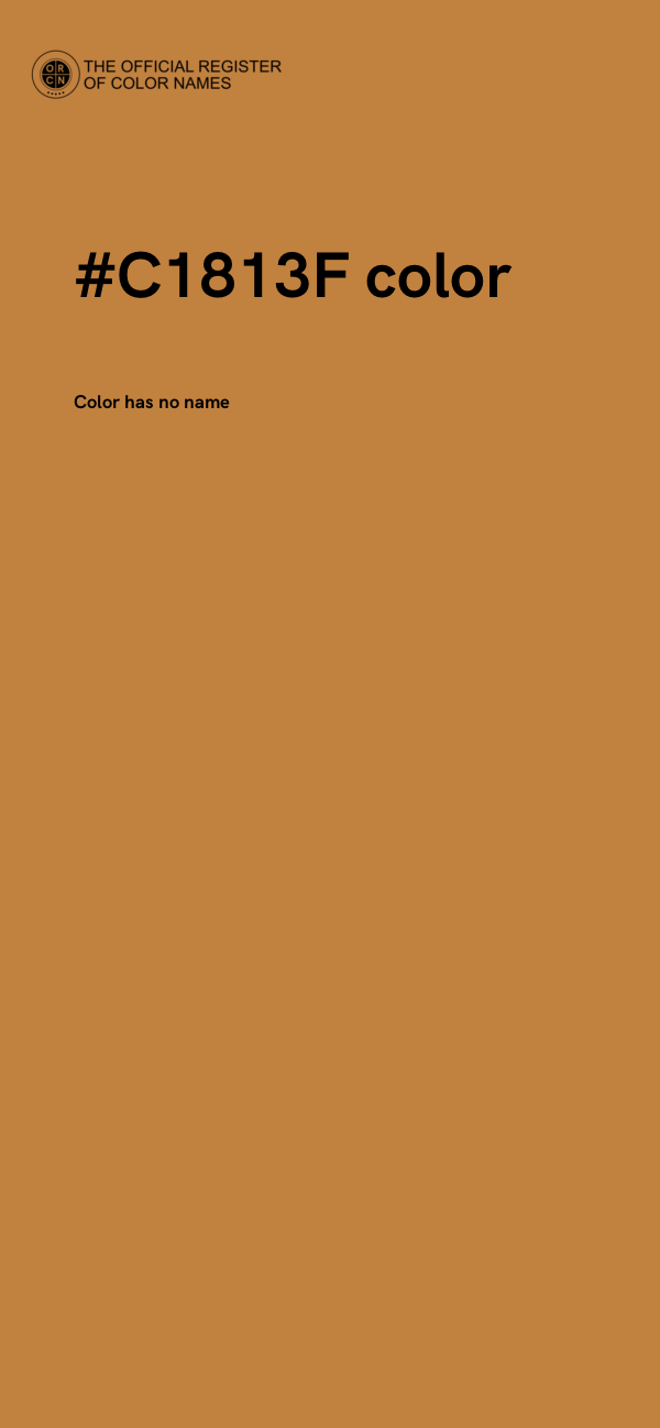 #C1813F color image