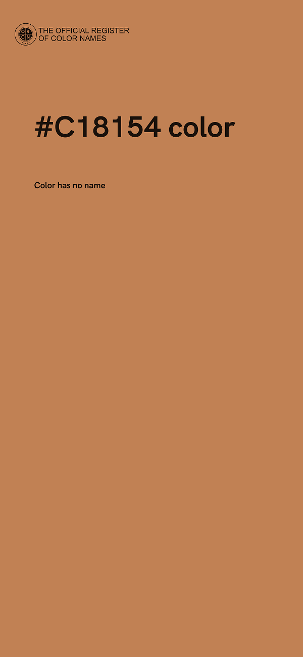 #C18154 color image