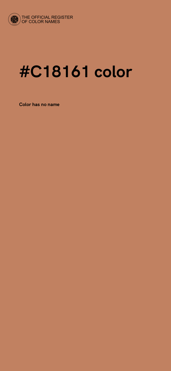 #C18161 color image