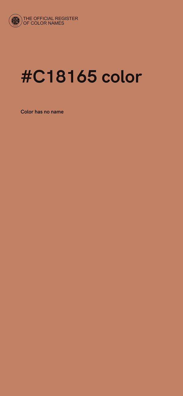 #C18165 color image