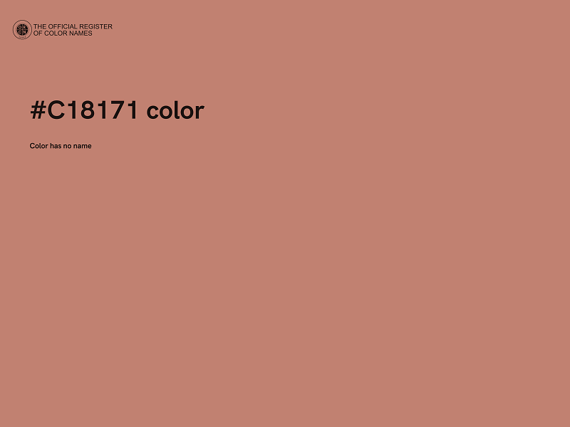 #C18171 color image