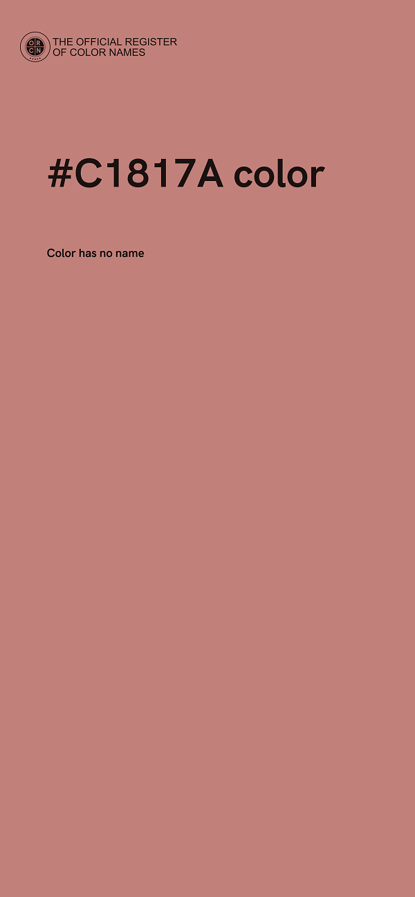 #C1817A color image